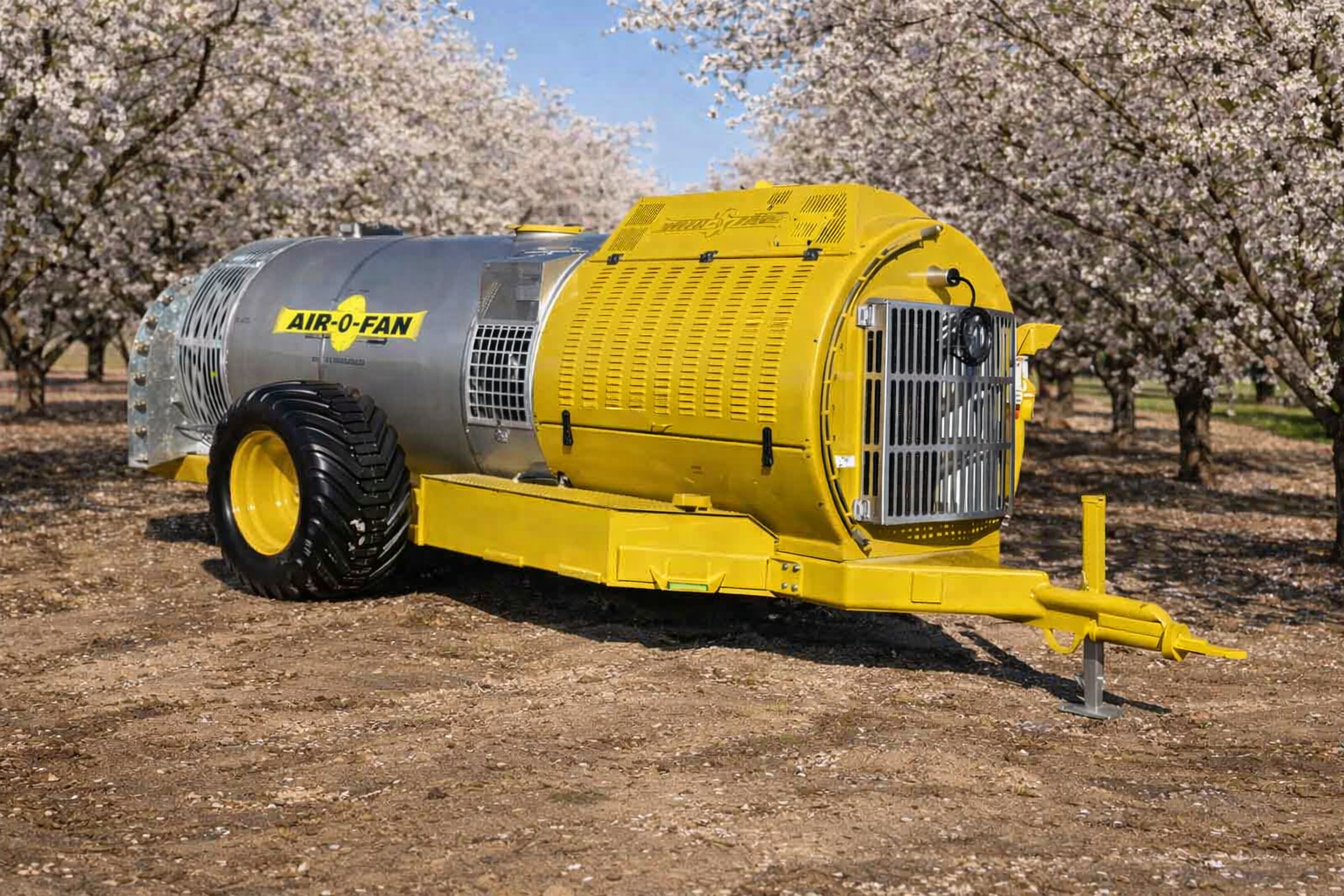 Air-O-Fan engine-driven air-blast sprayer for orchards and vineyards